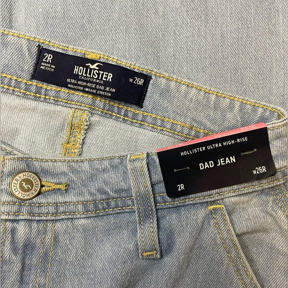 NWT Hollister Ultra High-Rise Dad Jean - W26 - Picture 6 of 8